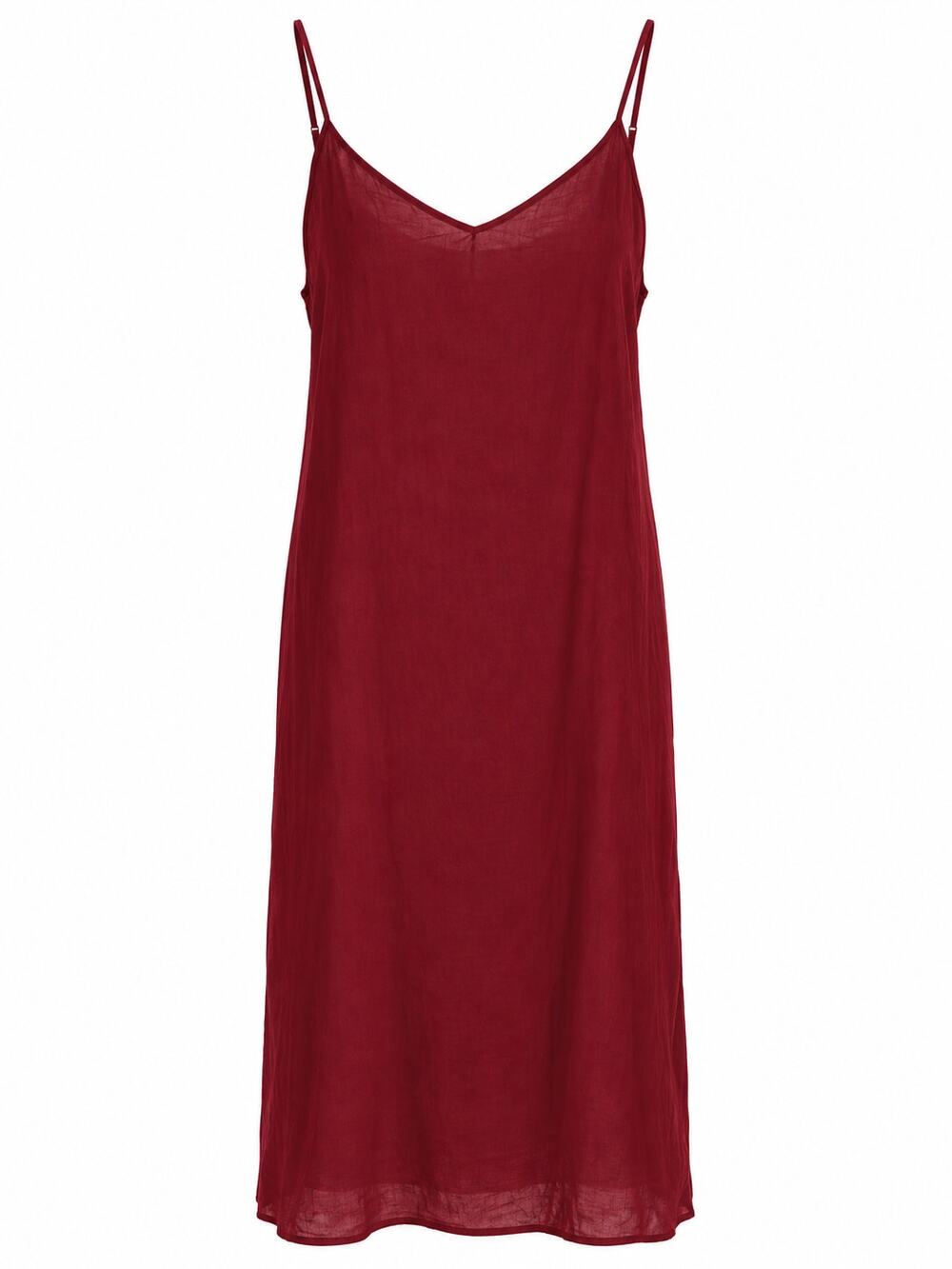 Auguste Burgundy Wine Midi Slip Dress Cami Boho 90s Y2k Basic Casual Medium